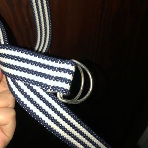 Blue and white belt